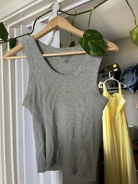 Brandy Melville Gray Ribbed Tank